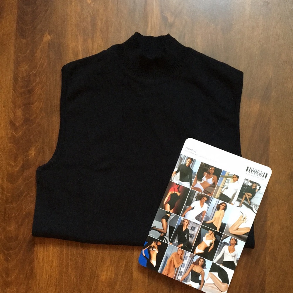 NWOT Wolford Black Bodysuit Size Medium